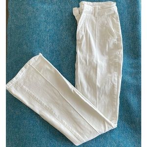 Shein Flare Bottom Jeans White